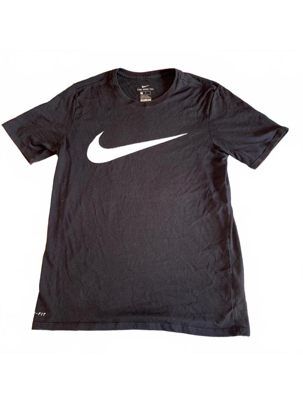 Nike Dri-Fit Athletic Cut Mens Med Dri-Fit Black TShirt Medium Athletic Workout